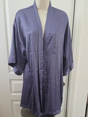 Victoria’s Secret | Periwinkle Purple Satin Kimono Robe - Size S/M